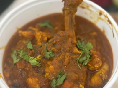 "A unique Punjabi specialty. Tender chicken pieces cooked in a rich, spicy gravy made with minced chicken (keema) and aromatic whole spices."